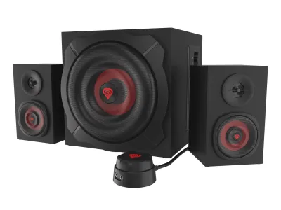 GENESIS Helium 610BT Conjunto de Altavoces 2.1 60W Bluetooth Negro Rojo