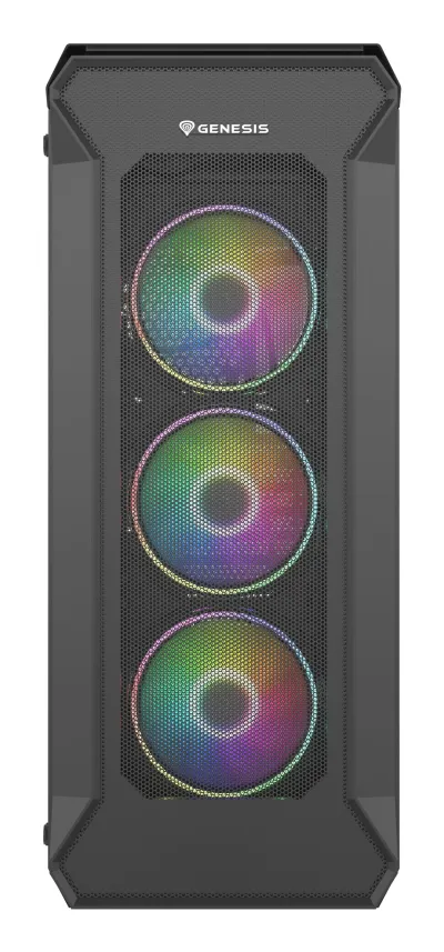 GENESIS Irid 505 ARGB Midi Tower Negro/Transparente