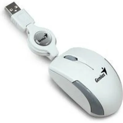 Genius Micro Traveler V2 Mini Ratón USB 1000 DPI Blanco