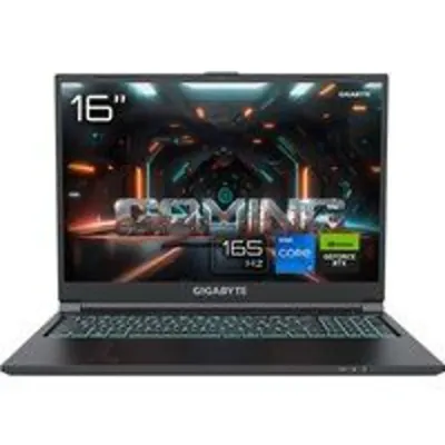 GIGABYTE 9RC56MF0HDIK0IES000 Intel® Core™ i7 i7-13620H Portátil 40,6 cm (16") Full HD+ 16 GB DDR5-SDRAM 512 GB SSD NVIDIA GeForce RTX 4050 Wi-Fi 6E (802.11ax) FreeDOS Negro