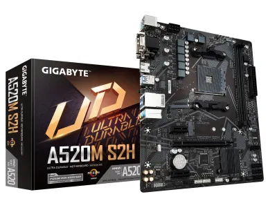 GIGABYTE A520M S2H mATX AMD Ryzen 5000 DDR4-5100MHz