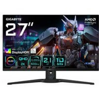 GIGABYTE AORUS FO27Q5P Monitor Gaming OLED QHD – 2560 x 1440, 500Hz, 0,03ms, KVM, 300 cd/m², FreeSync Premium Pro, DisplayHDR True Black 500, DisplayPort 2.1