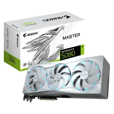 GIGABYTE AORUS GeForce RTX 5080 Master Ice 16GB GDDR7