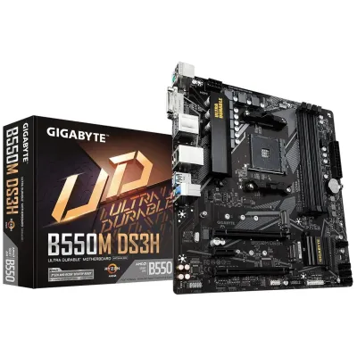 GIGABYTE B550M DS3H AMD Ryzen 5000 DDR4 4733MHz 2 M.2 PCIe