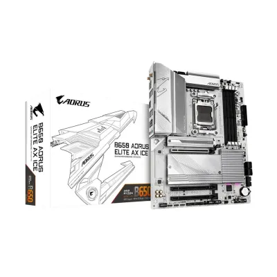 GIGABYTE B650 AORUS ELITE AX ICE DDR5 8000MHz Wi-Fi 6E