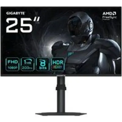 GIGABYTE G25F2 Monitor Gaming 24,5" FHD – 1920 x 1080, 200Hz, 1ms, 300 cd/m², DisplayHDR 10, HDMI 2.0, DisplayPort 1.4