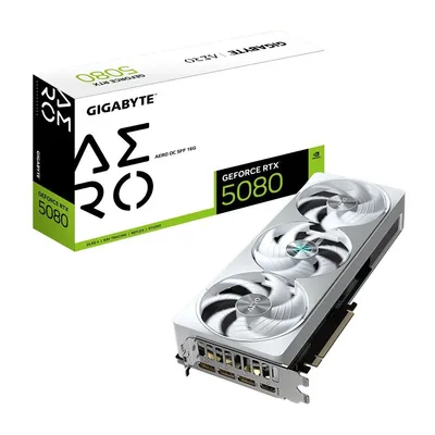 GIGABYTE GeForce RTX 5080 AERO OC SFF 16GB GDDR7 PCI-E 5.0 Tarjeta Gráfica