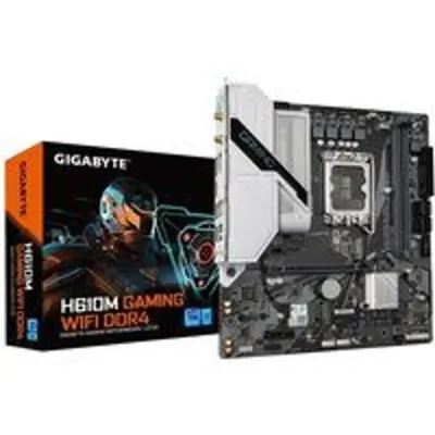 GIGABYTE H610M GAMING WF DDR4 Placa base - Compatible con procesadores Intel Core 14th CPUs, 6+1+1 Hybrid Digital VRM, up to 3200MHz DDR4, 2xPCIe 3.0 M.2, Wi-Fi 802.11ac, GbE LAN , USB 3.2 Gen 1