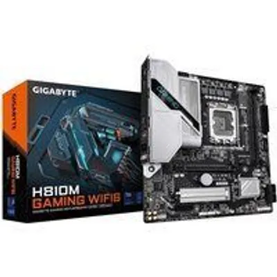 GIGABYTE H810M GAMING WIFI6 Placa base - Procesadores Intel Core Ultra (Serie 2), VRM de 4+1+2 fases, hasta 6400 MHz DDR5, 1xPCIe 4.0 M.2, LAN 2.5GbE, WIFI 6, USB 3.2 Gen 1