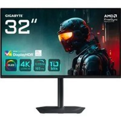 GIGABYTE MO32U 31,5" Monitor Gaming OLED 4K UHD - 3840 x 2160, 165Hz, 0.03ms, 250 cd/m², Display HDR True Black 400, HDMI 2.1, DisplayPort 1.4