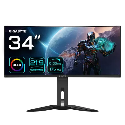GIGABYTE MO34WQC Curvo OLED 34" WQHD 175Hz Monitor de Juegos