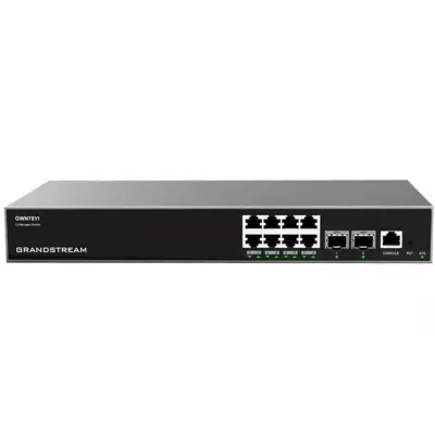 Grandstream Networks GWN7811 Switch gestionado 8 Puertos L3 Gigabit Montaje en Rack