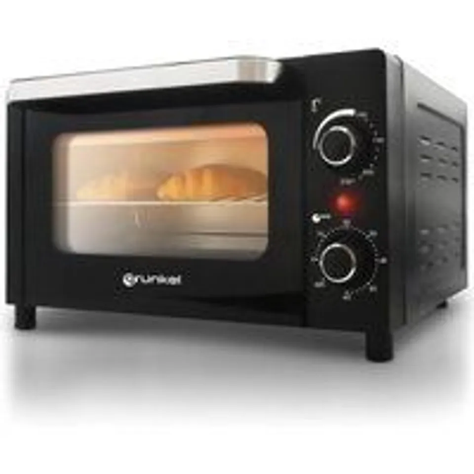 Grunkel HR-10MINI Minihorno Eléctrico Multifunción De Sobremesa 10L 1600W Negro