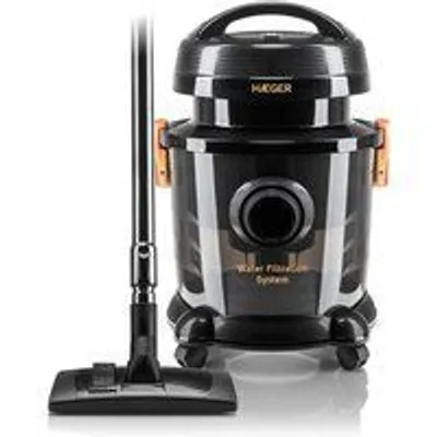 Haeger VC-12W.044A AquaClean Aspiradora de Suelo para Seco/Húmedo 1200W Negra