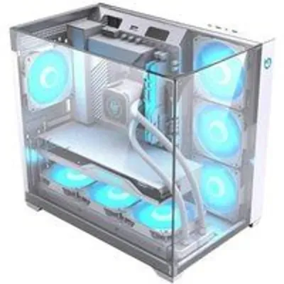 Hiditec SKY Torre Transparente, Blanco