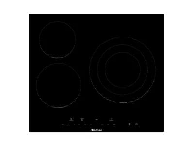 Hisense E6322C hobs Negro Integrado 59 cm Cerámico 3 zona(s)