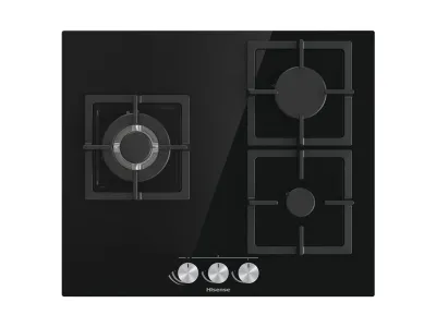 Hisense GG633B hobs Negro Encimera 58 cm Encimera de gas 3 zona(s)