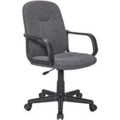 Home Heavenly Genet Silla de Escritorio con Altura Regulable Polipiel Gris Oscuro