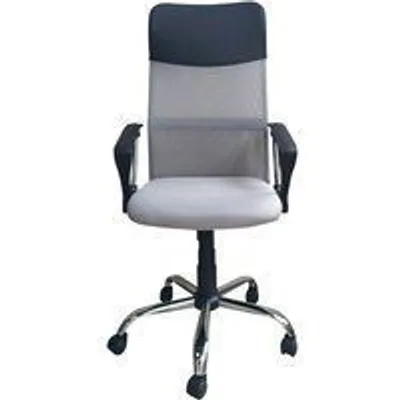 Home Heavenly Jasper Silla de Escritorio Respaldo Transpirable Asiento Giratorio Gris