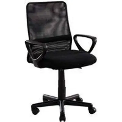 Home Heavenly Maya Silla de Escritorio Giratoria con Respaldo Transpirable de Malla Negra