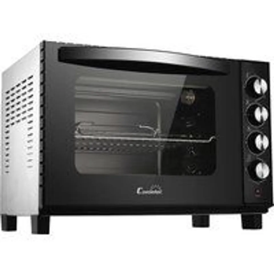 Horno eléctrico Comelec 48 litros Negro Inox con convección, rotisserie y luz interior