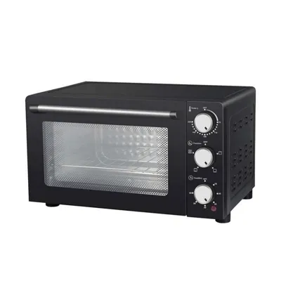 Horno eléctrico Melchioni Enjoy 24 24 L Negro con grill ventilado y panel doble vidrio