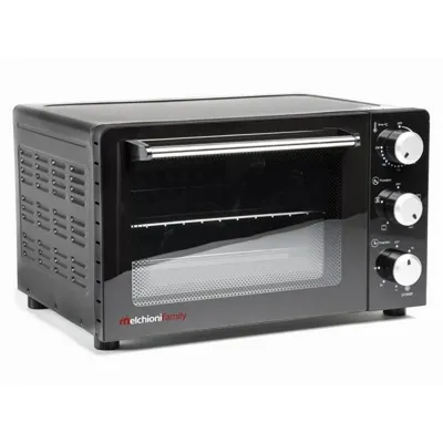 Horno eléctrico Melchioni Enjoy 31 31L Negro ventilado doble vidrio grill timer 1500W