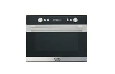 Hotpoint MS 767 IX HA Negro, Acero inoxidable Microondas combinado Integrado 34 L 1000 W