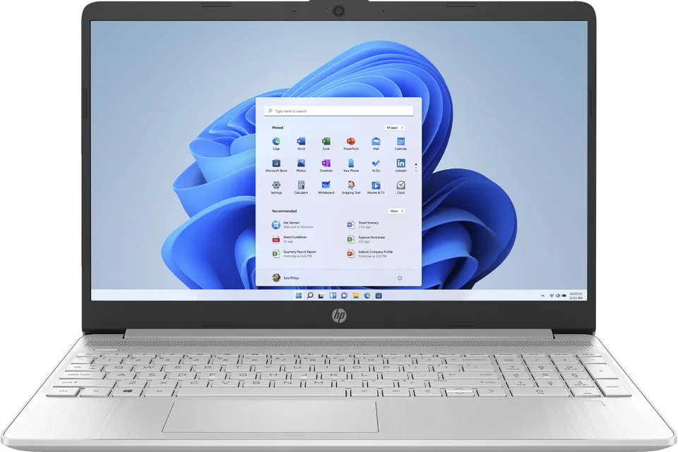 HP 15s-eq1147ns AMD Athlon Silver 3050U Portátil 39,6 cm (15.6") Full HD 8 GB DDR4-SDRAM 256 GB SSD Wi-Fi 5 (802.11ac) Windows 11 Home Plata