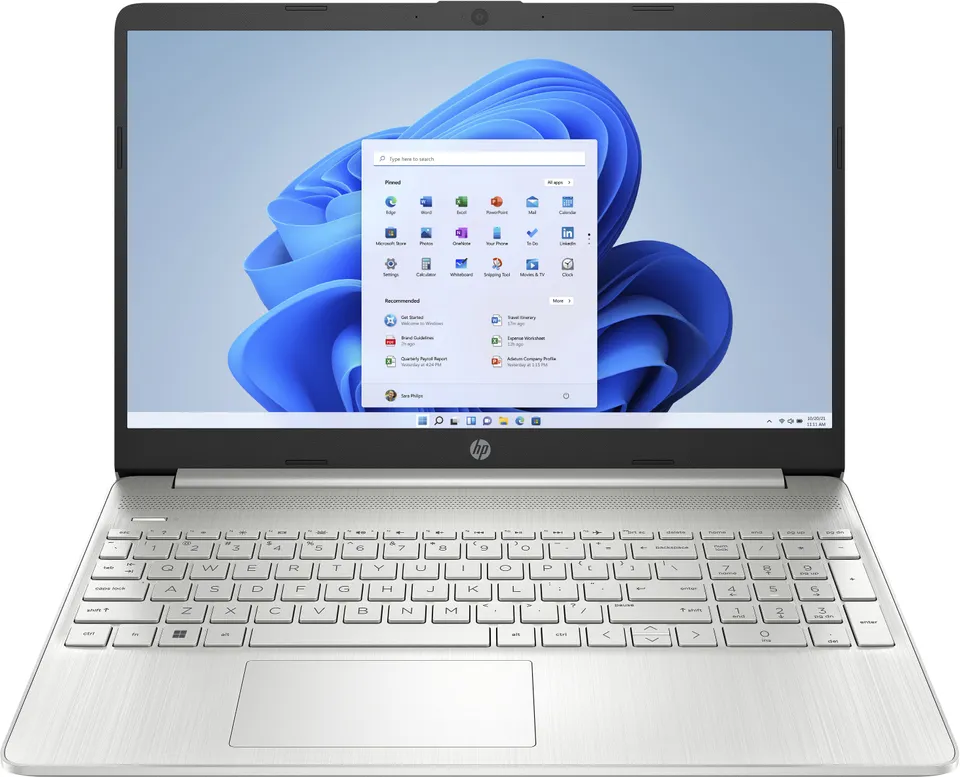 HP 15s-fq5014ns Intel® Core™ i5 i5-1235U Portátil 39,6 cm (15.6") Full HD 8 GB DDR4-SDRAM 512 GB SSD Wi-Fi 5 (802.11ac) Windows 11 Home Plata