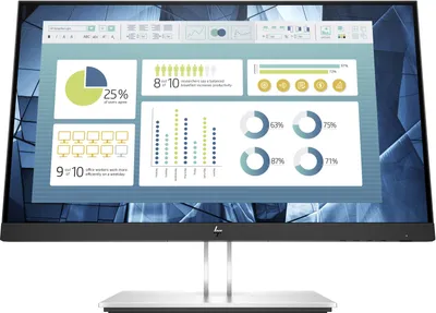 HP E-Series E22 G4 pantalla para PC 54,6 cm (21.5") 1920 x 1080 Pixeles Full HD LCD Negro, Plata