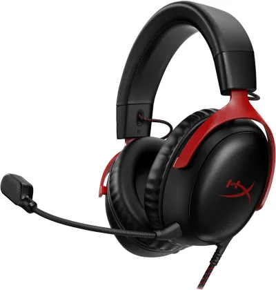HyperX Cloud III Auriculares Gaming Negro-Rojo