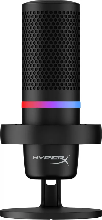HyperX DuoCast USB Micrófono Negros con Iluminación RGB