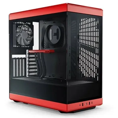 Hyte Y40 Caja ATX con Panel de Cristal Templado USB 3.0 Roja