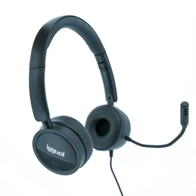 iggual Dual Tech Auriculares con micro USB/3.5 mm