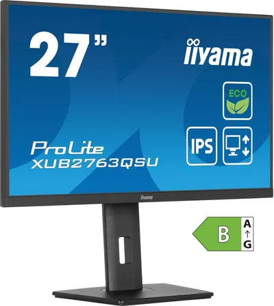 iiyama ProLite XUB2763QSU-B1 pantalla para PC 68,6 cm (27") 2560 x 1440 Pixeles Full HD LED Negro
