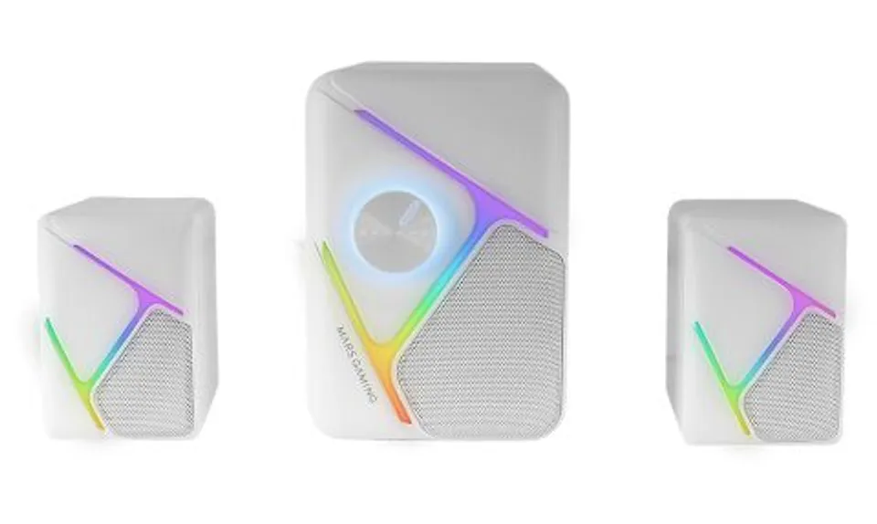 Mars Gaming MS-H21 RGB 2.1 35W Subwoofer Blanco