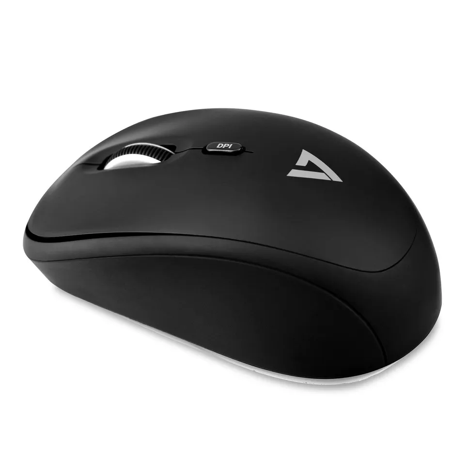 V7 Ratón Óptico Inalámbrico Móvil Negro