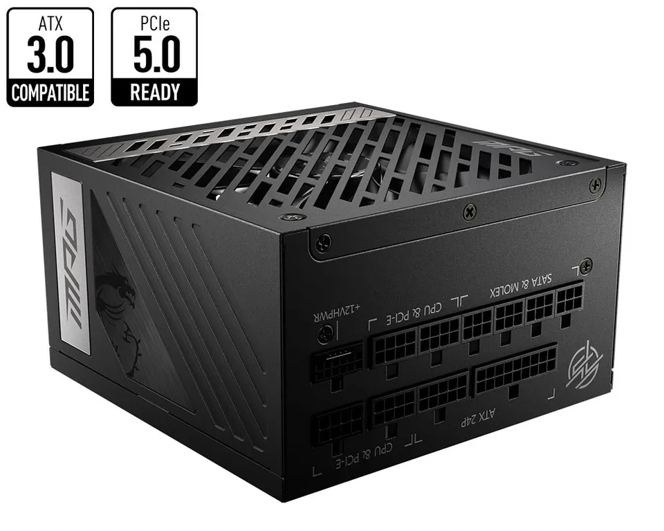 MSI MPG A850G PCIE5 fuente de alimentación 850W ATX Negro