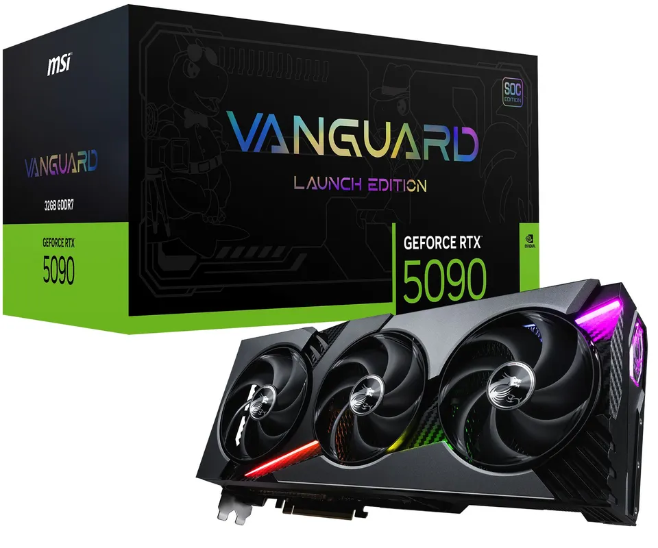 MSI GeForce RTX 5090 32GB GDDR7 Vanguard SoC Launch Edition