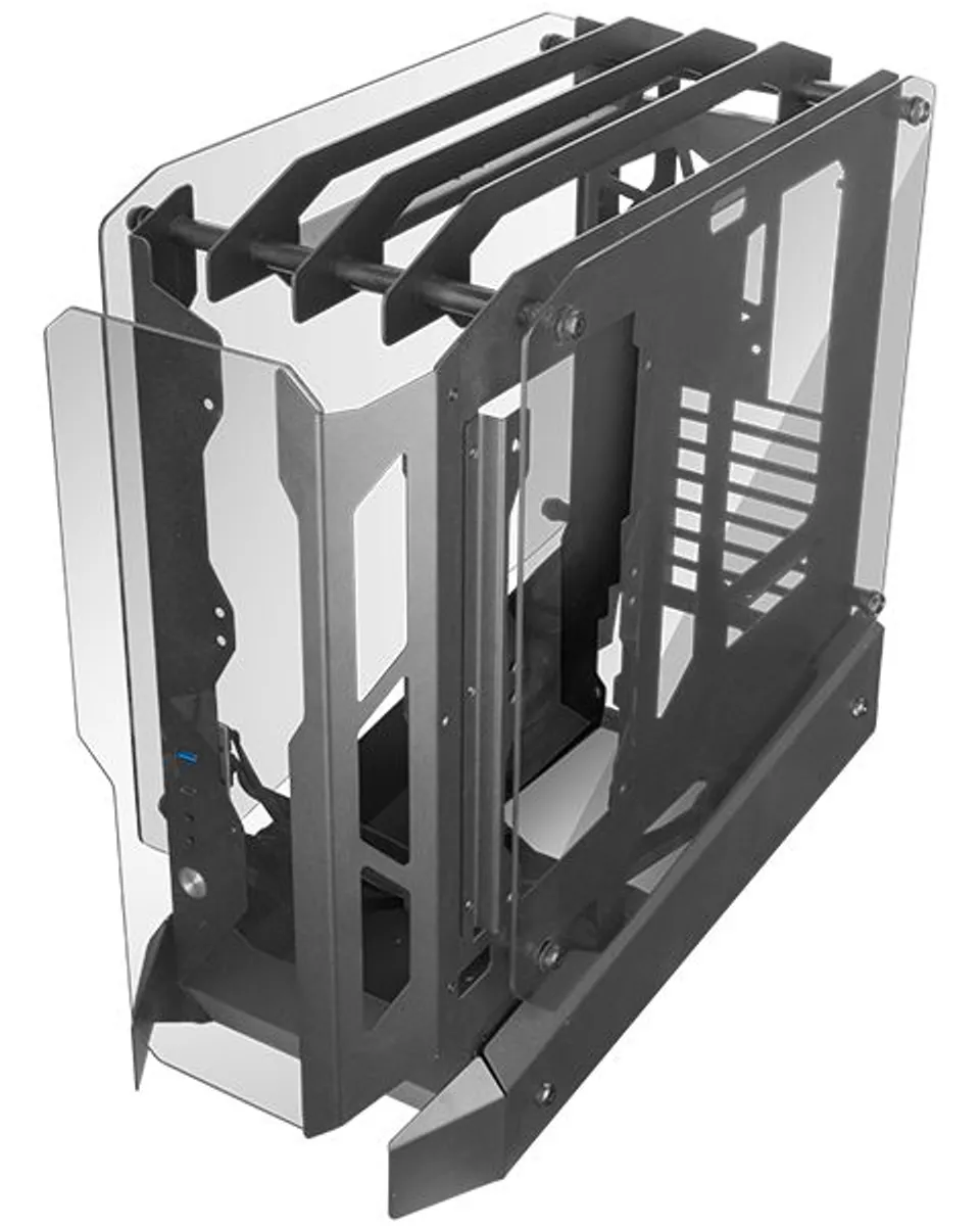 Mars Gaming MC-EDGE ATX Open Air, 3x Glass, 240mm Cooling