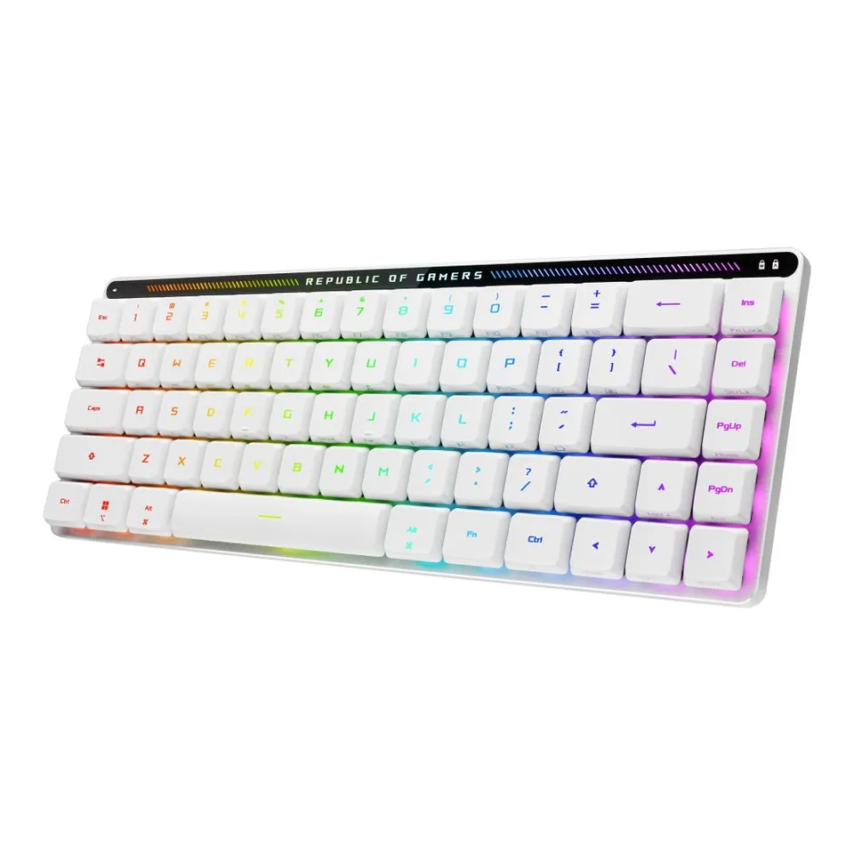 ASUS 90MP03EC-BKSA10 Teclado Juego USB RF Bluetooth Blanco