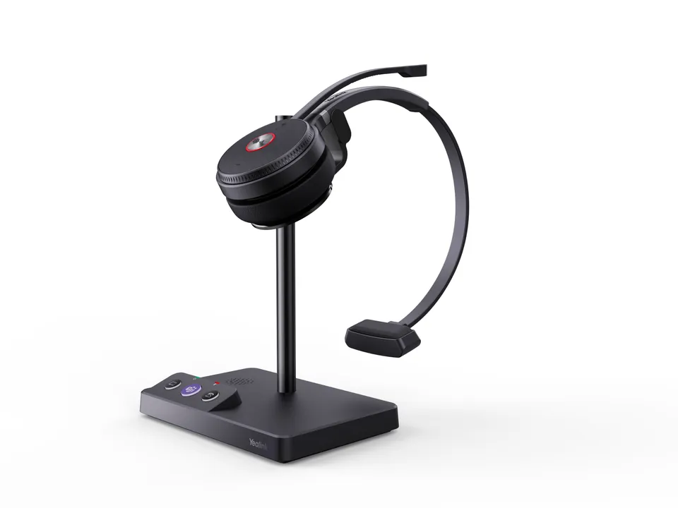 Yealink WH62 Mono Auriculares Inalámbricos MicroUSB Base de carga Oficina Centro de llamadas Negro