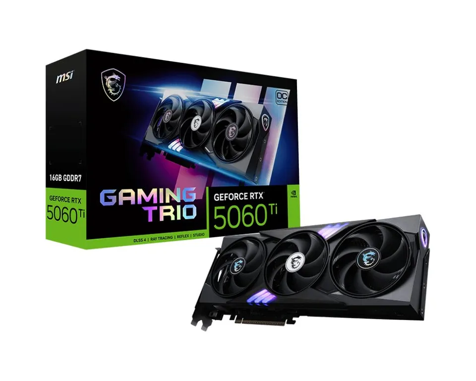 MSI GeForce RTX 5060 TI TRIO OC 16GB GDDR7