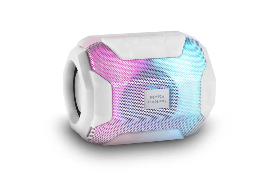 Mars Gaming MSBAXW Altavoz Bluetooth RGB 10W Blanco