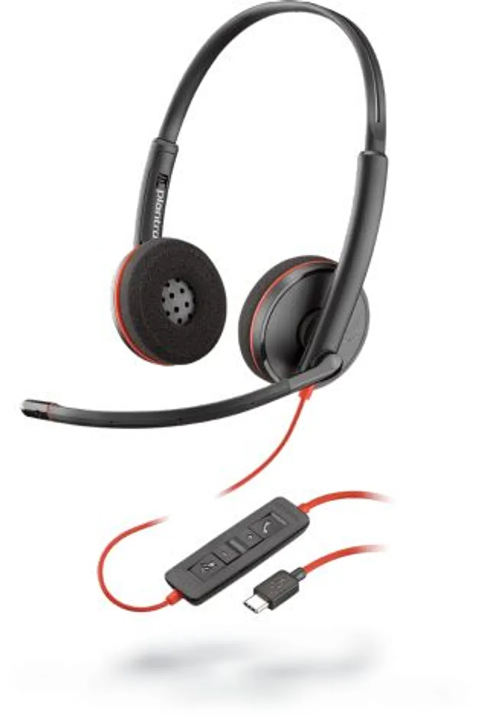 POLY Blackwire 3220 Auriculares USB Tipo C Negro