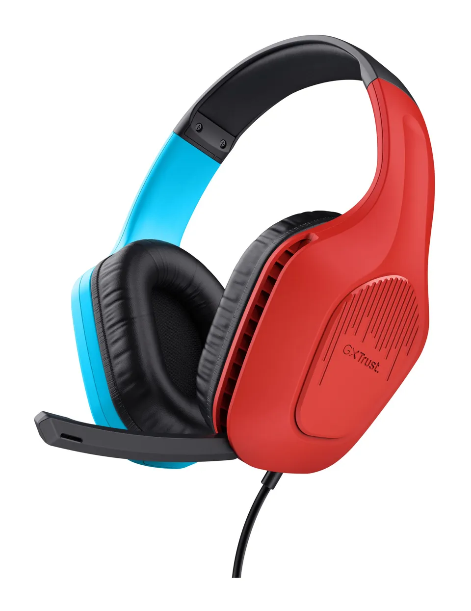 Trust GXT 416S Zirox Gaming Alámbrico Negro/Cian/Rojo