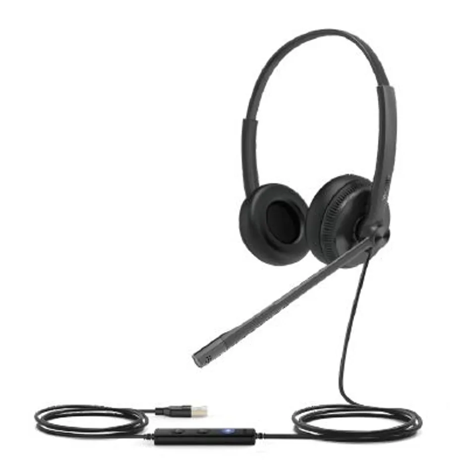 Yealink UH34 Lite Auriculares Alámbricos de Oficina, Negro