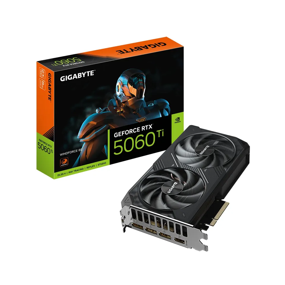 GIGABYTE GeForce RTX 5060 Ti WINDFORCE 8G GV-N506TWF2-8GD