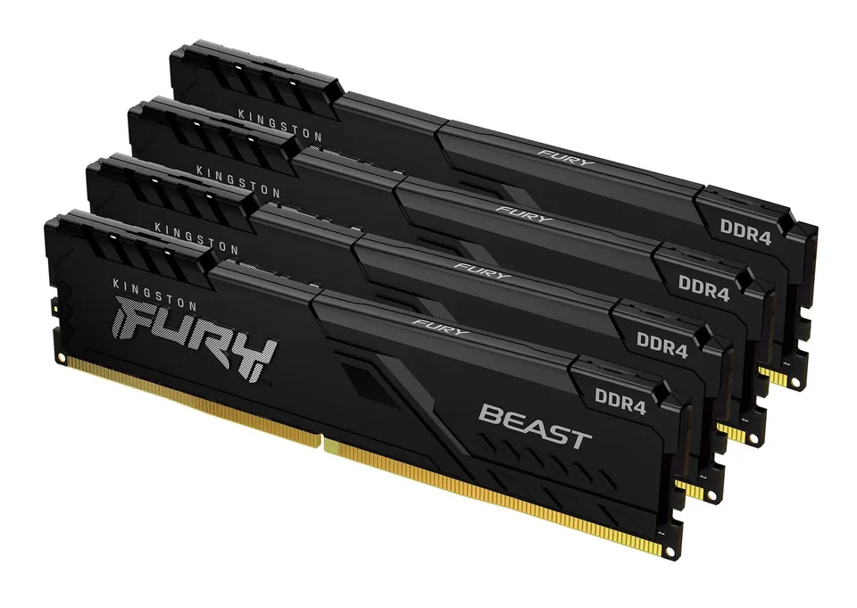 Kingston FURY Beast 64GB DDR4 3200MT/s CL16 Kit de 4 Black